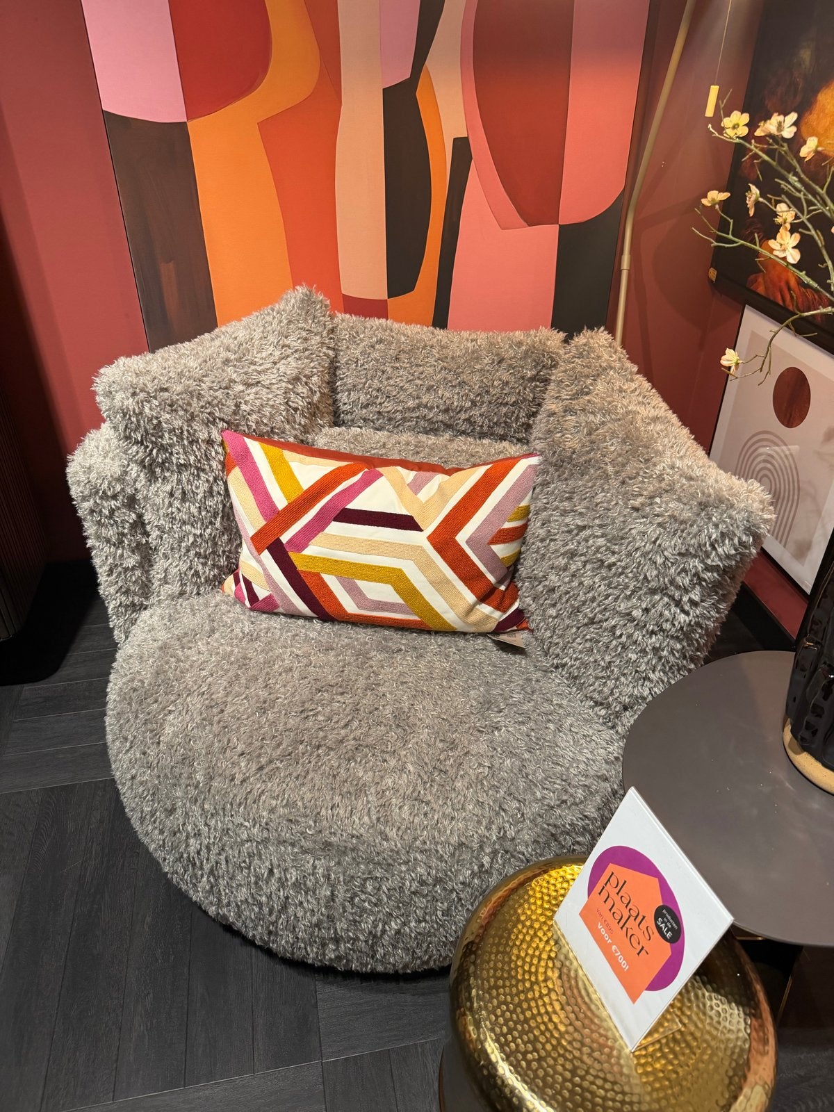 Lounge stoel Wildeboer Doodle stof, Huis en Inrichting, Stoelen, Ophalen, Nieuw, Eén, Stof