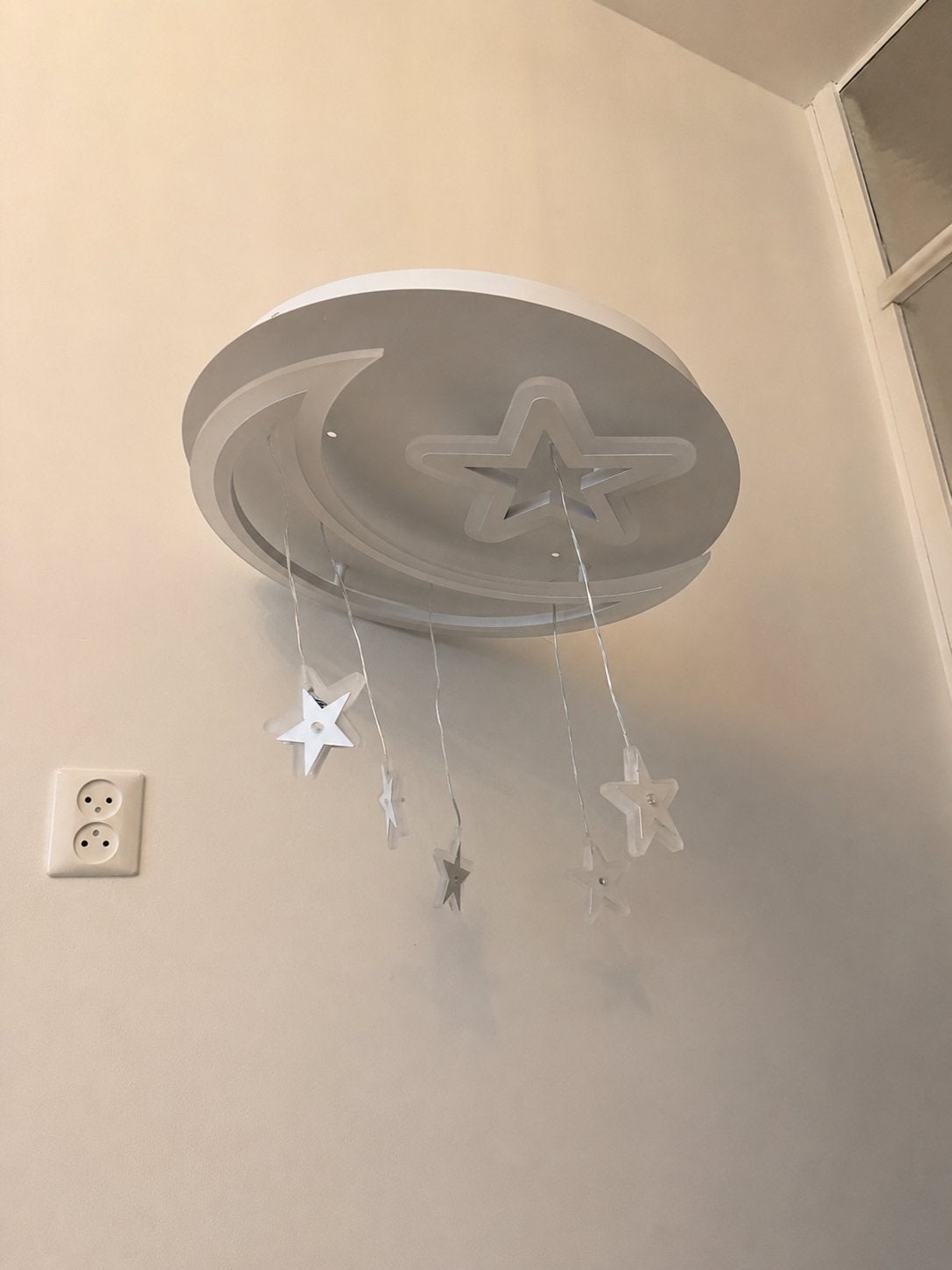 Maan & Sterren Plafondlamp - Baby/Kinderkamer, Huis en Inrichting, Ophalen, Zo goed als nieuw