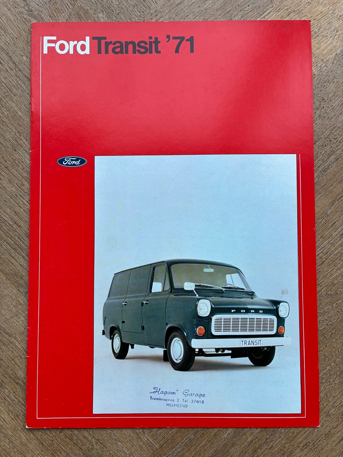 1971 Ford Transit brochure, Verzenden, Zo goed als nieuw, Ford
