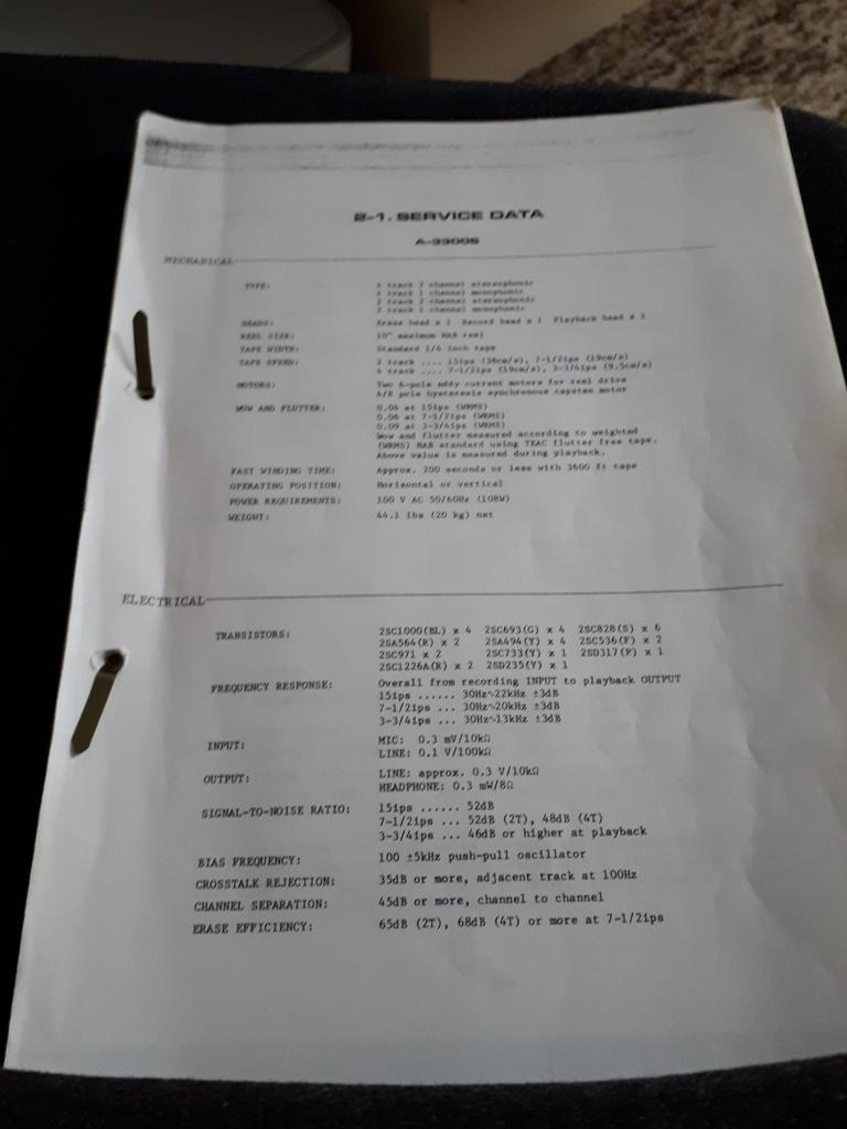 Handleiding voor de TEAC a2300s, Ophalen