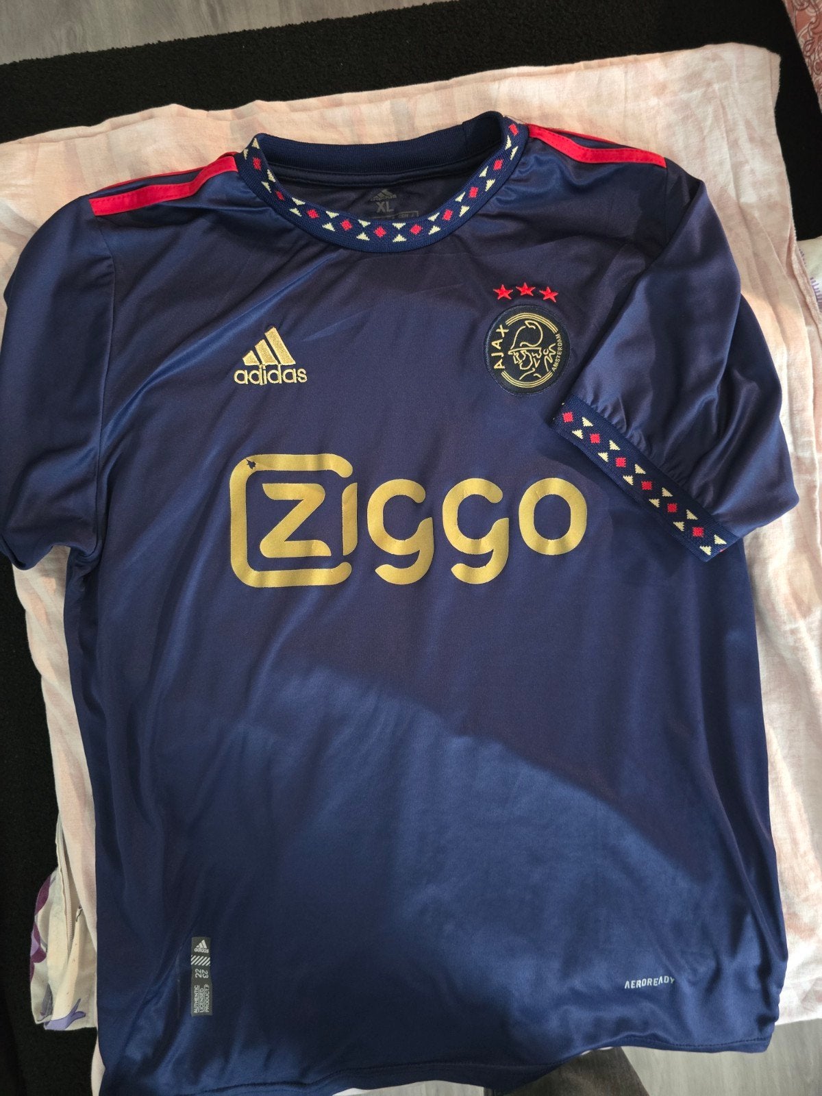 Voetbalshirt Ajax Blauw Goud 22/23 - Maat XL, Maat XL, Ophalen of Verzenden, Zo goed als nieuw, Shirt