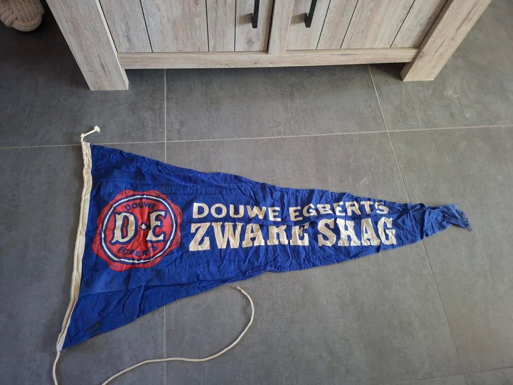 Douwe egberts zware shag vlag, Verzamelen, Ophalen of Verzenden, Gebruikt, Reclamebord