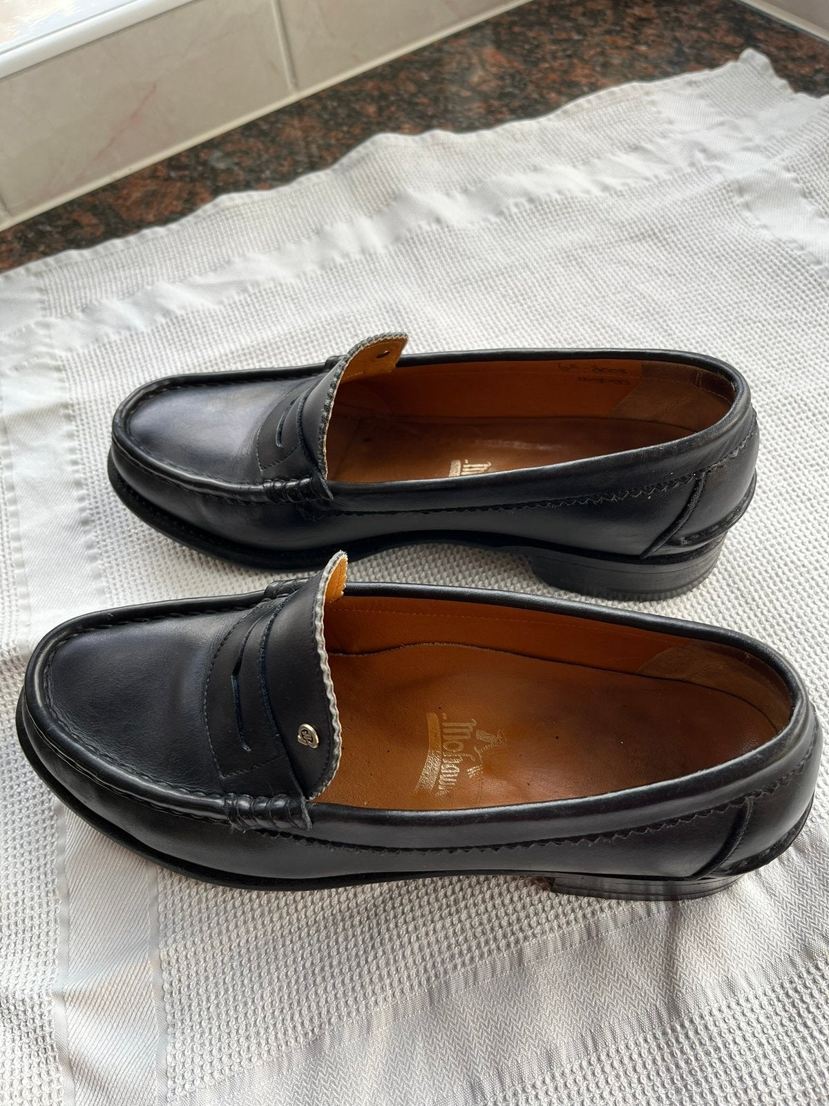 Greve Mocassin, Blauw, Instappers, Ophalen of Verzenden, Gedragen