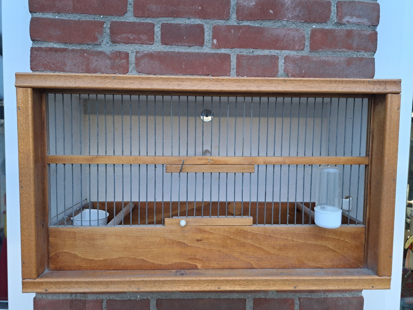 Vogel hok  /  kooi, Ophalen, Hout, Vogelkooi