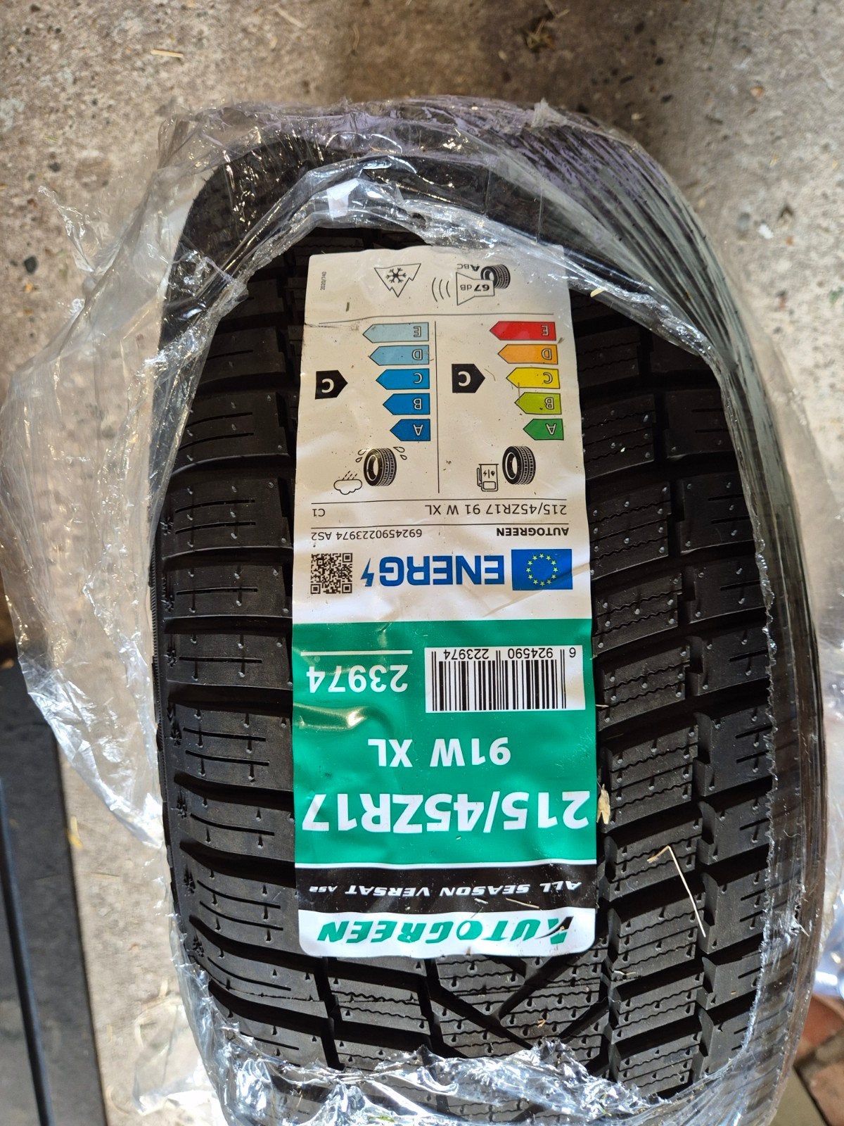 Autogreen All Season band 215/45ZR17 91W XL, Ophalen, Nieuw