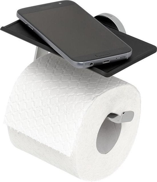 TIGER Noon WC Rolhouder Chroom met planchet, Ophalen of Verzenden, Nieuw, Chroom, Toilet