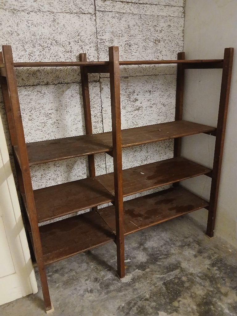Houten stelling, Ophalen, Gebruikt
