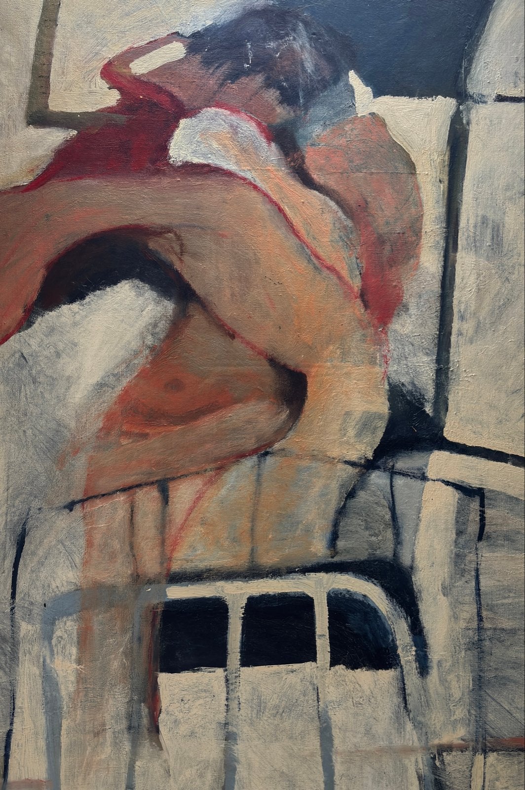 Abstract schilderij, gesigneerd Robert Terwindt, 1969, Ophalen