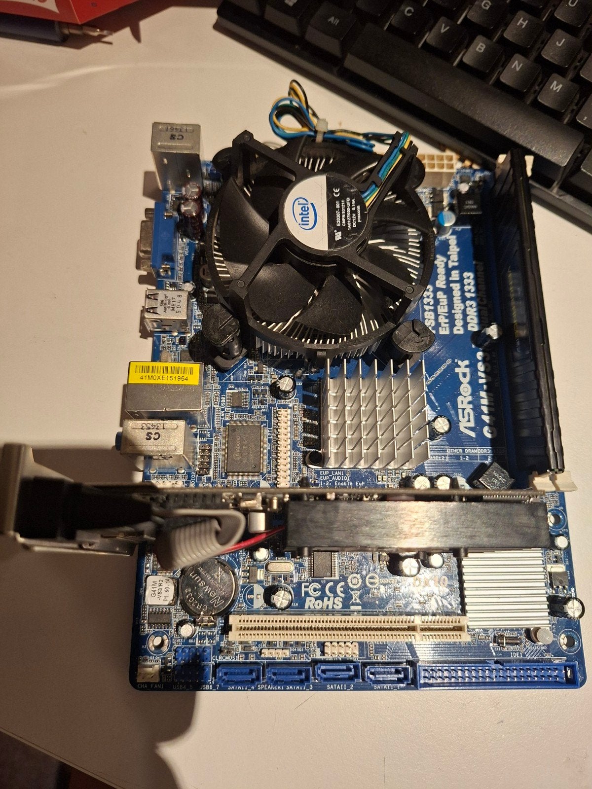 ASRock G41M-VS3 Moederbord met Intel CPU, Gebruikt, DDR3, Ophalen of Verzenden, Micro-ATX