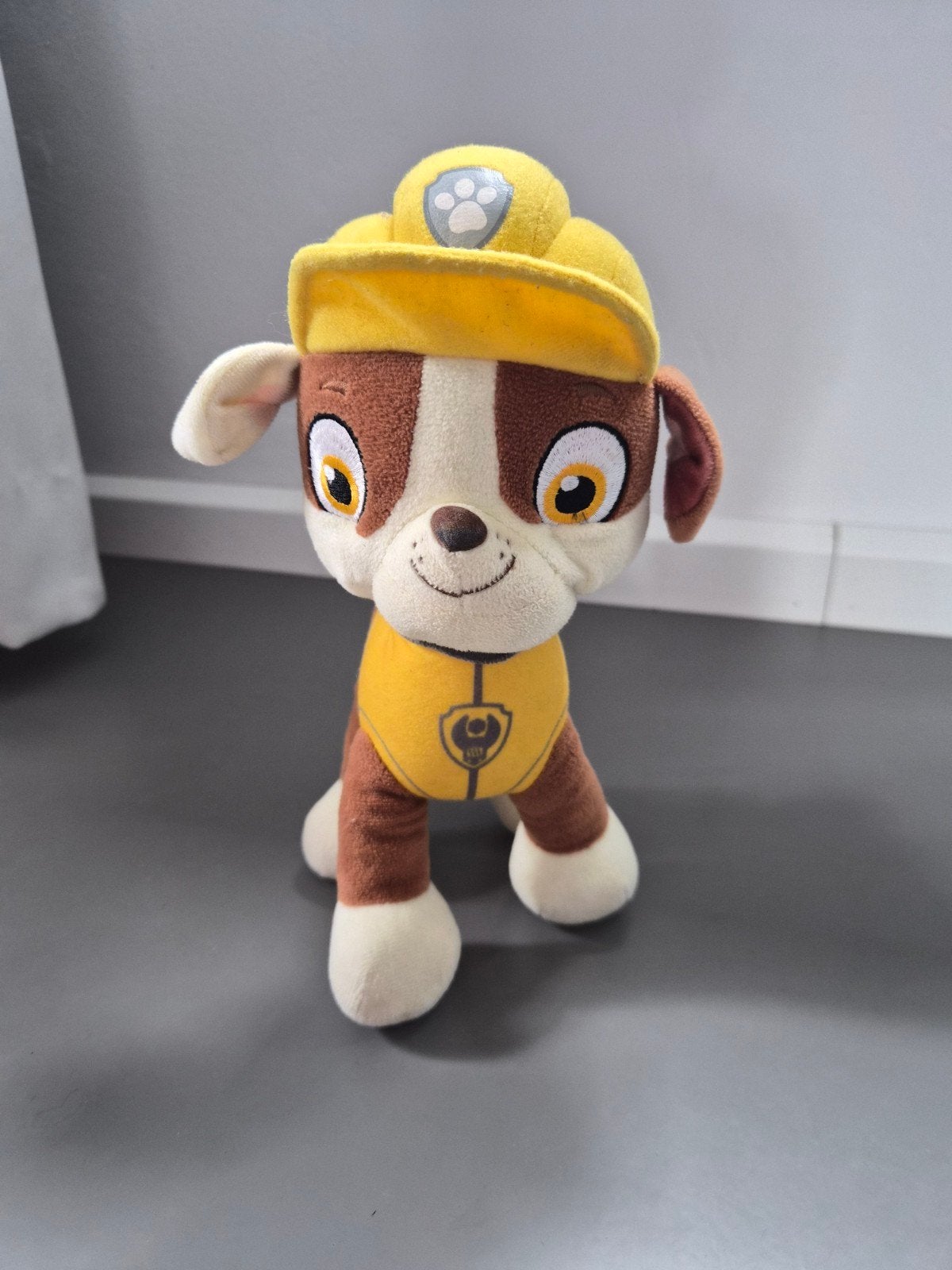 Paw Patrol Rubble Knuffel - 20cm - Goede staat, Gebruikt, Middelgroot (20 tot 80 cm), Meerkleurig, Paw Patrol