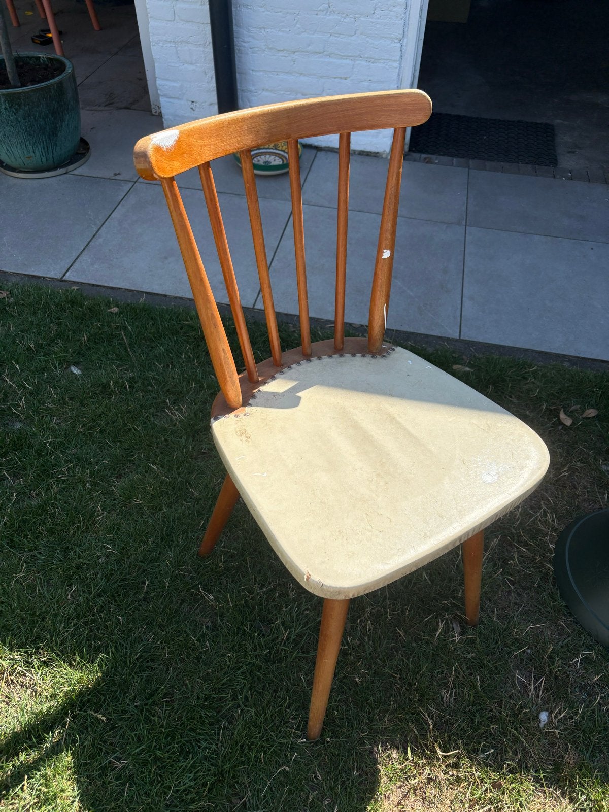 Vintage stoel jaren '60 - Opknapper, Antiek en Kunst, Antiek | Meubels | Stoelen en Banken, Ophalen