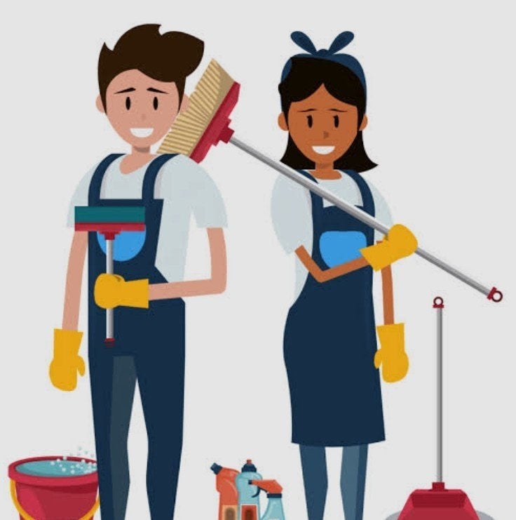 schoonmakers aangeboden