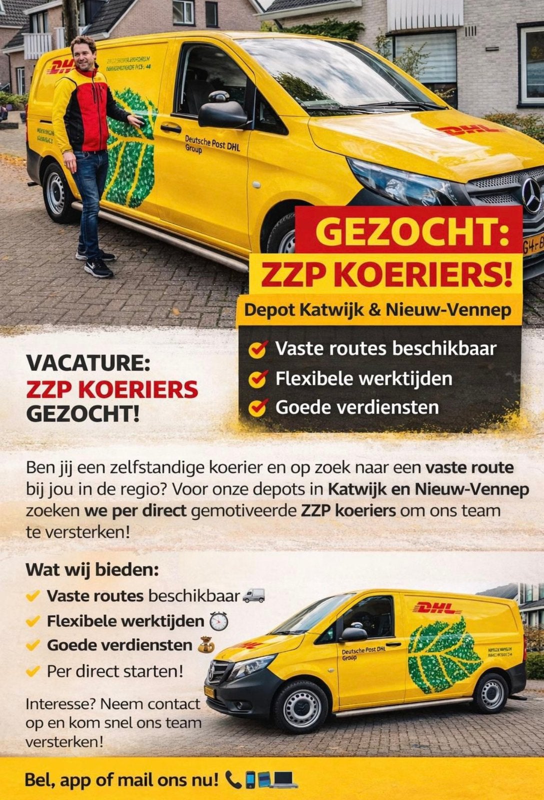 GEZOCHT ZZP KOERIER, Vacatures, Vacatures | Chauffeurs