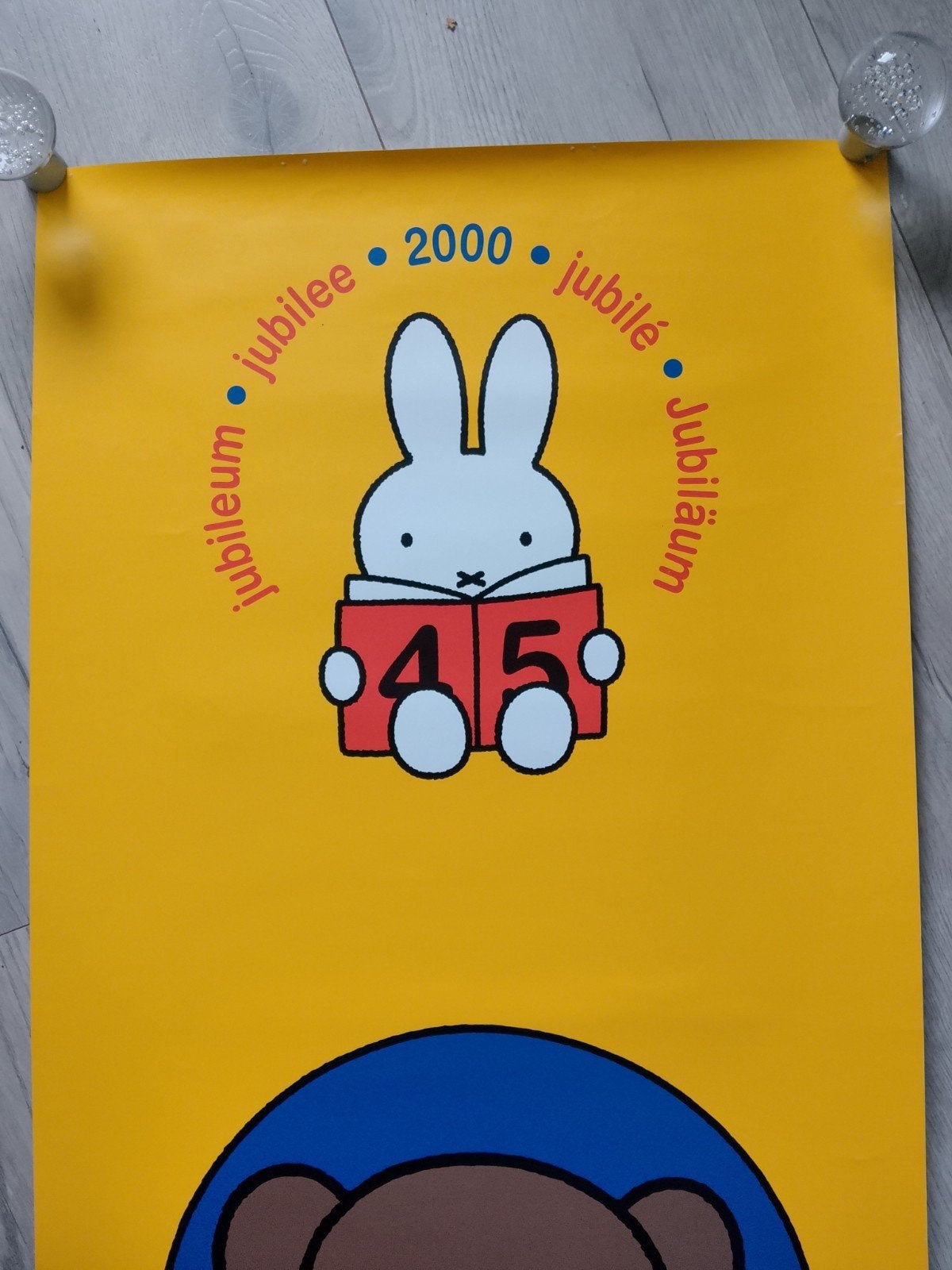Dick Bruna Nijntje Jubileum Poster 2000, Rechthoekig Staand, Deurposter of groter, Ophalen of Verzenden, Zo goed als nieuw