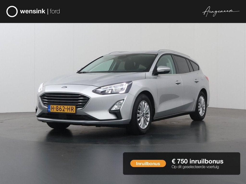 Ford Focus Wagon 1.0 EcoBoost Titanium Business | Winterpakk, Auto's, Ford, Gebruikt, 1283 kg, Origineel Nederlands, Zilver of Grijs