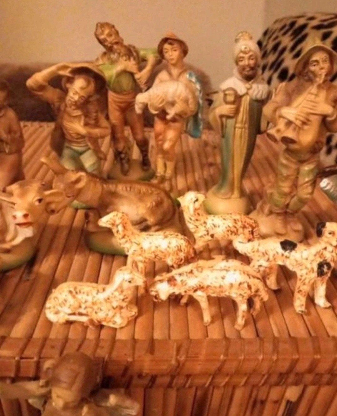 Vintage Kerststalfiguren 18 Stuks, Jaren '50/'60 Italië, Ophalen of Verzenden