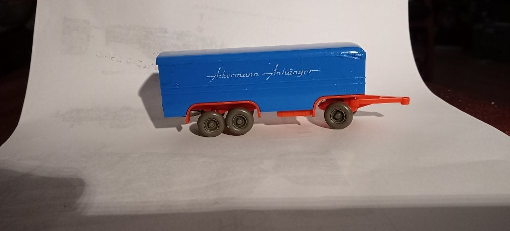 wiking ackermann - anhanger 1:87 €27,50, Hobby en Vrije tijd, Modelauto's | 1:87, Zo goed als nieuw, Bus of Vrachtwagen, Wiking