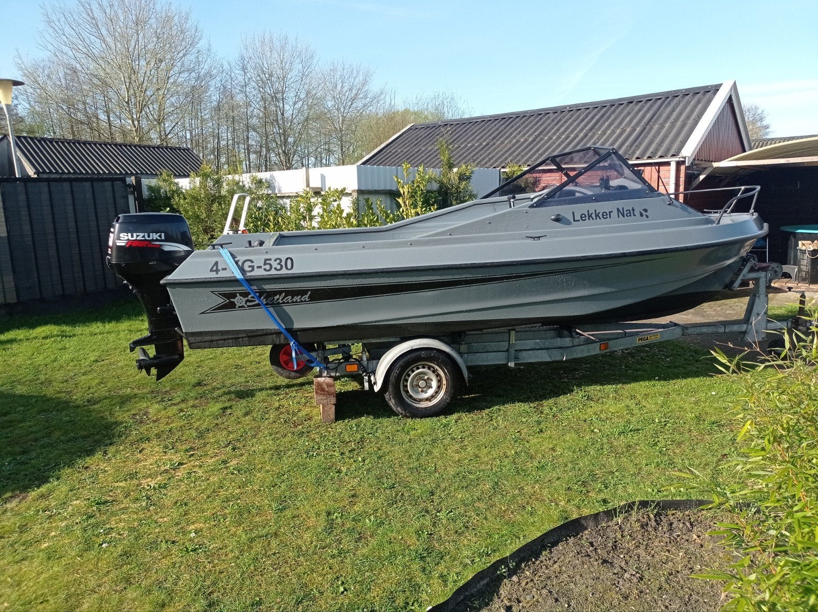 Visboot toerboot Shetland 535 sheltie zeewaardig compleet, Ophalen, Navigatie, Polyester, Shetland