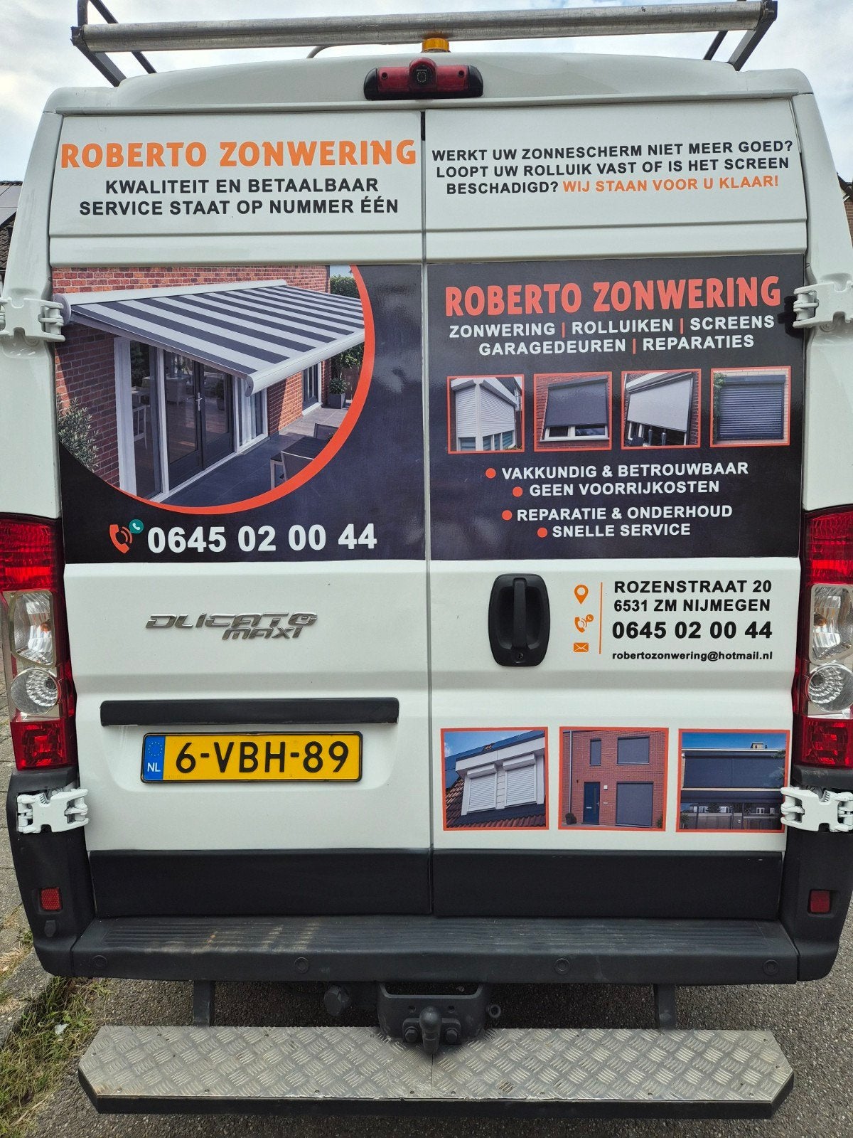 Reparatie rolluiken, zonwering, screens - Roberto Zonwering, Ophalen of Verzenden, Nieuw, Wit, Minder dan 100 cm