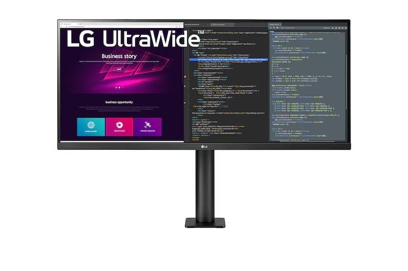 LG UltraWide QHD IPS HDR-monitor Ergo 34WN780-B, Computers en Software, Monitoren, Gaming, IPS, In hoogte verstelbaar, Nieuw