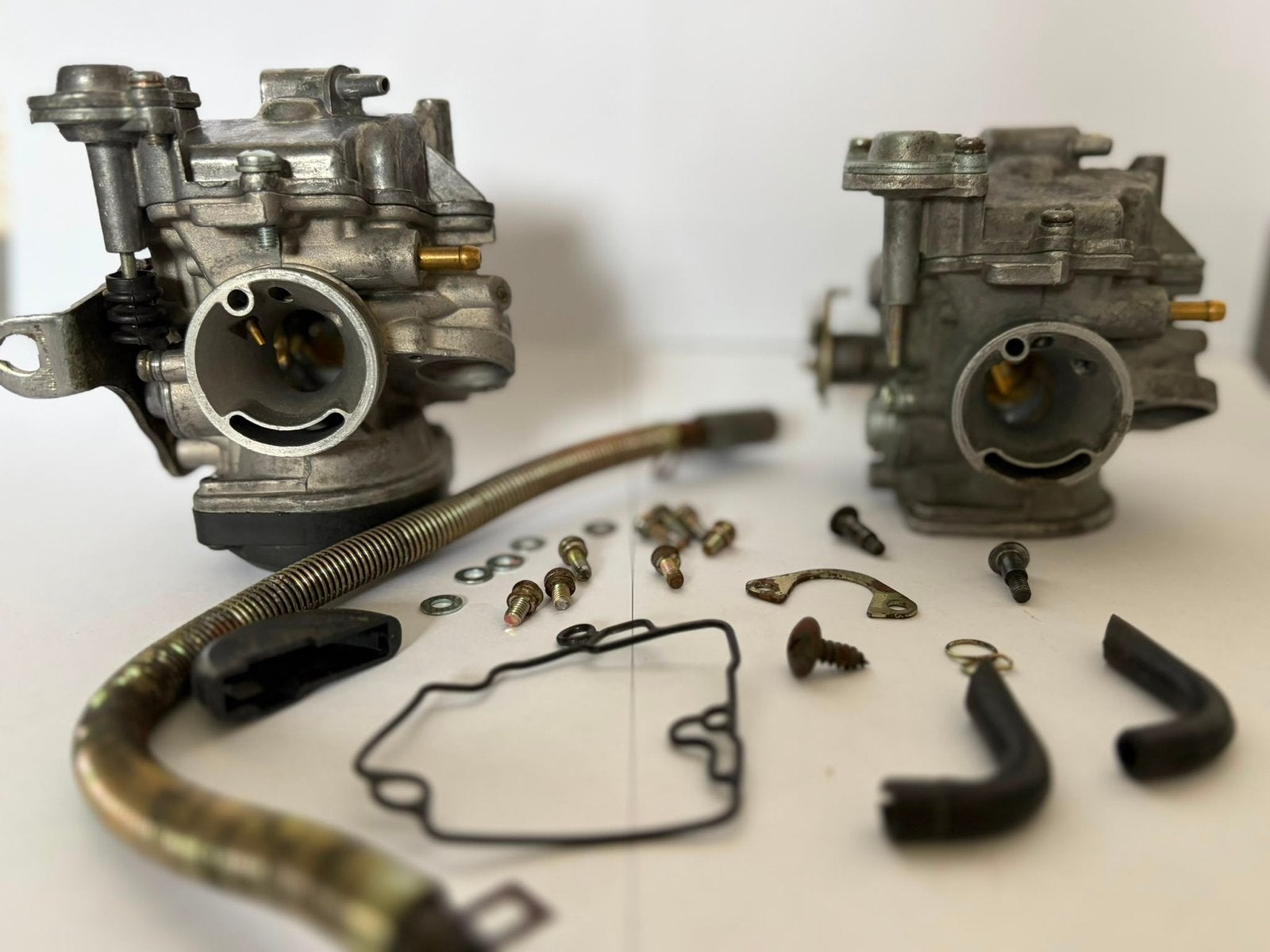 2x GY6 carburateur-onderdelen/revisie, Verzenden, Gebruikt, Carburateur, Overige merken