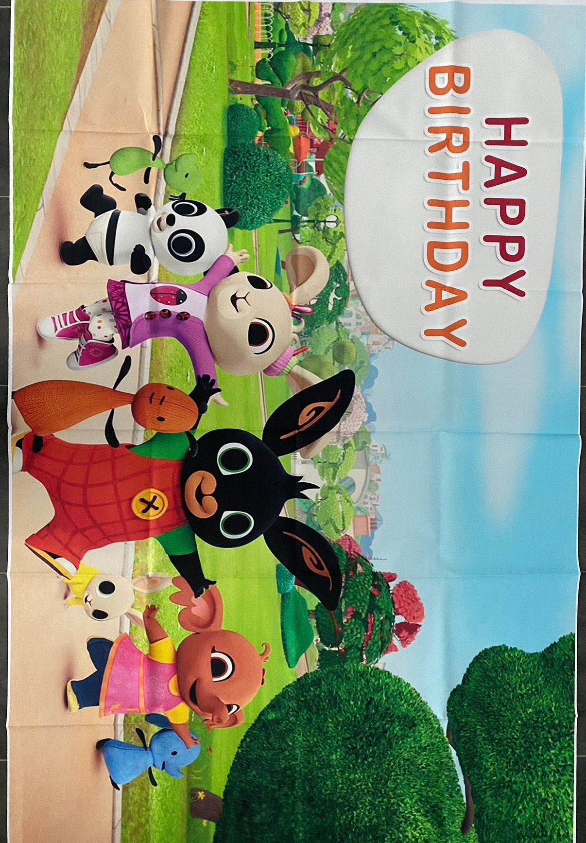 Bing het konijn achtergrond doek 1.00 x 1.50, Ophalen of Verzenden, Nieuw, Versiering