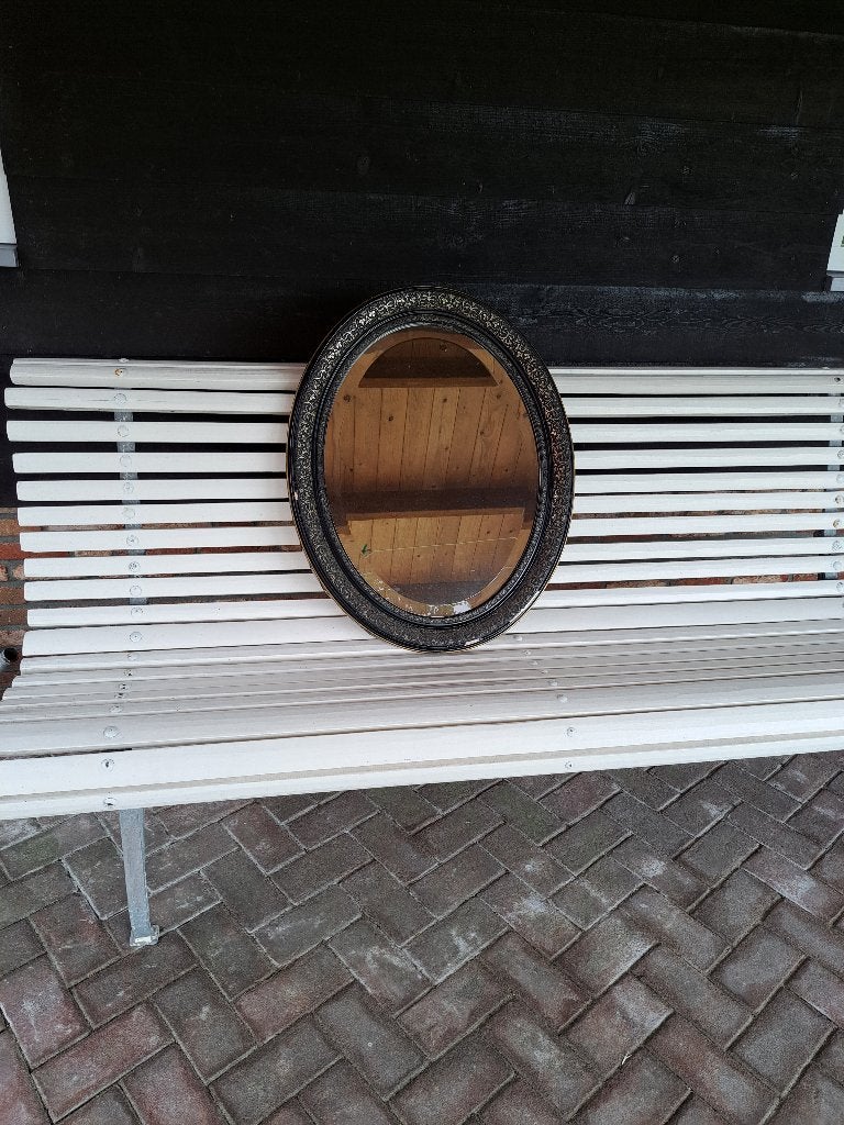 Ovale spiegel, Gebruikt, Ophalen of Verzenden, Minder dan 100 cm, Ovaal