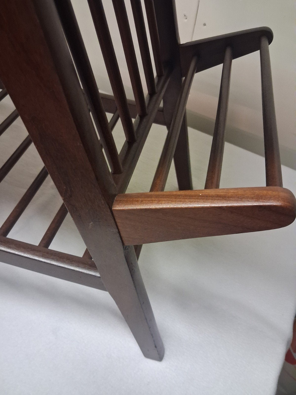 Vintage bijzettafel teak, Minder dan 55 cm, ., Vintage, Zo goed als nieuw