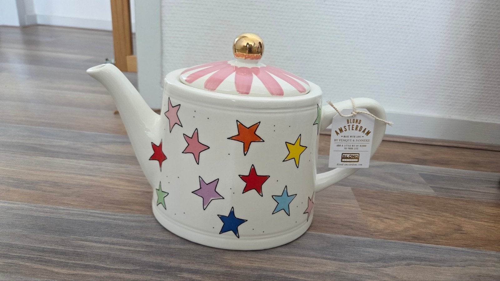 Blond Amsterdam theepot met sterren, nieuw, Blond Amsterdam, Keramiek, Overige typen, Nieuw