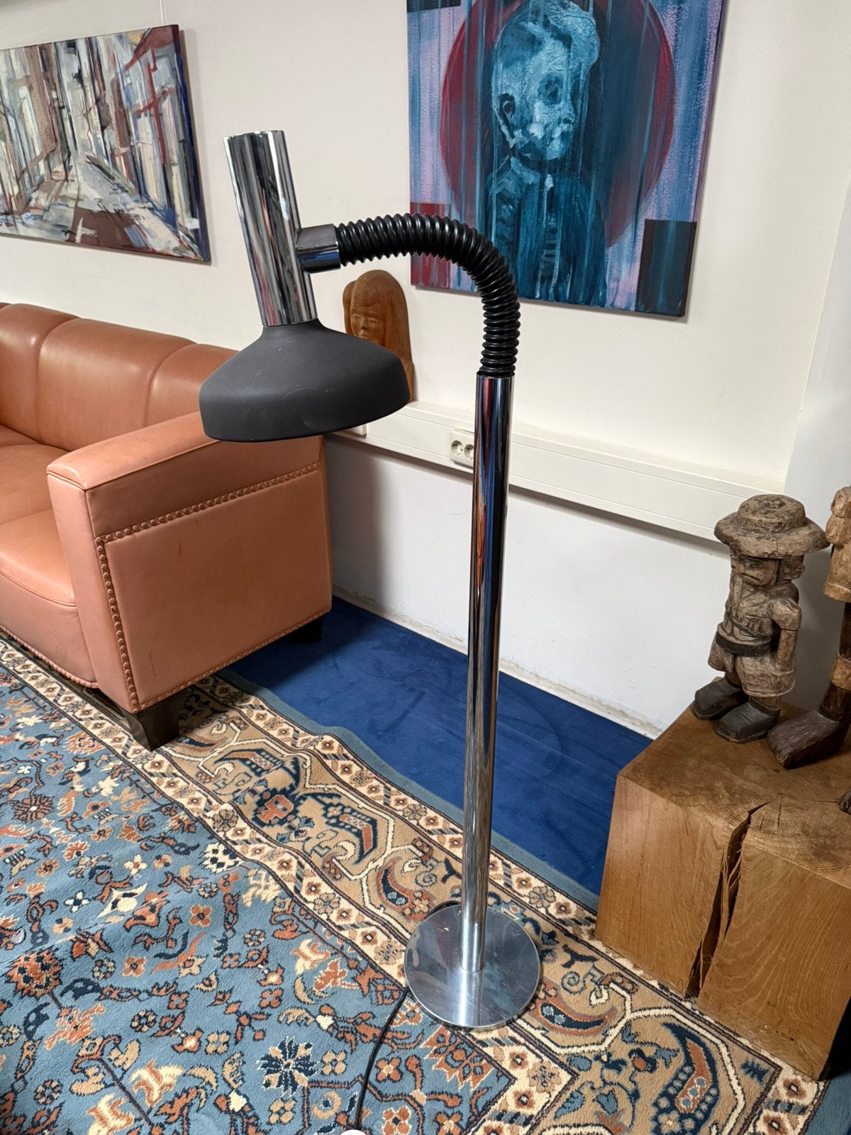 Vintage Vloerlamp Seventies Steinhauer? Hala Raak, Huis en Inrichting, Lampen | Vloerlampen, Ophalen, 100 tot 150 cm, Vintage sixties. Seventies. Space Age