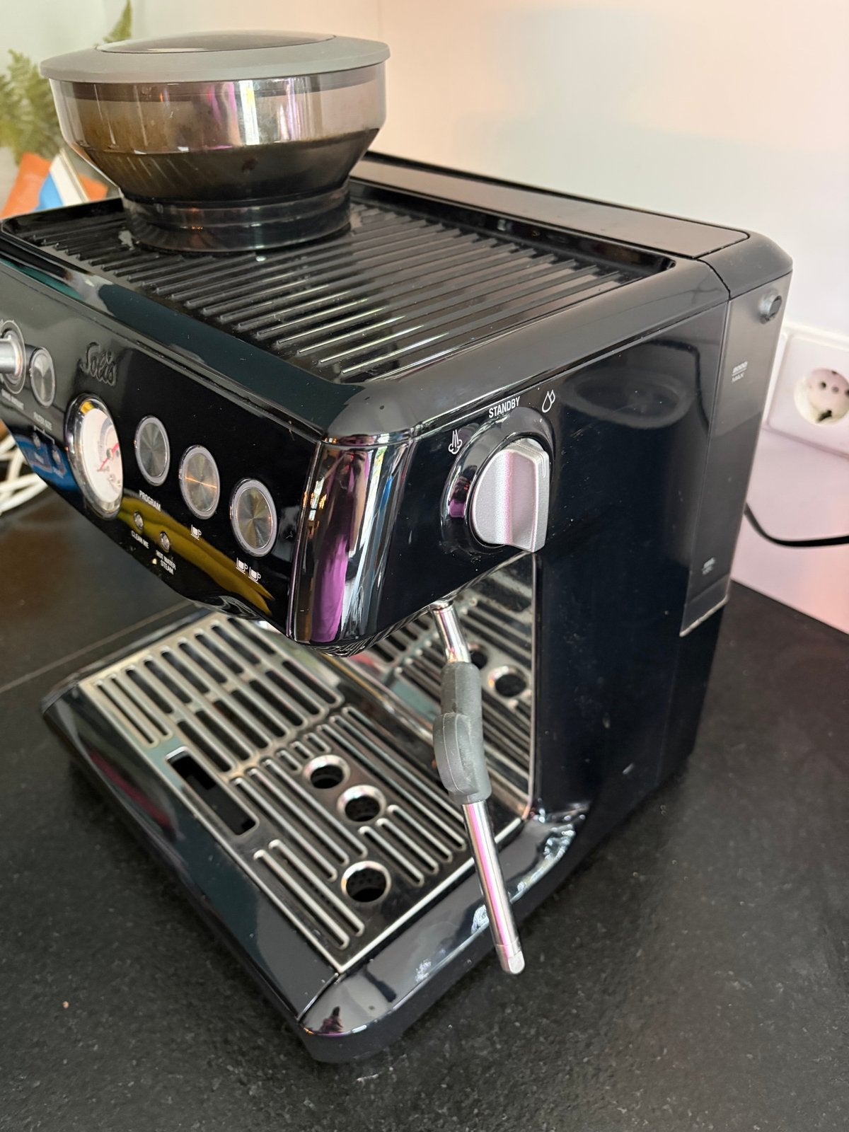 Solis Barista Perfetta Plus Espressomachine BES870/A, Afneembaar waterreservoir, Gebruikt, Espresso apparaat, 2 tot 4 kopjes