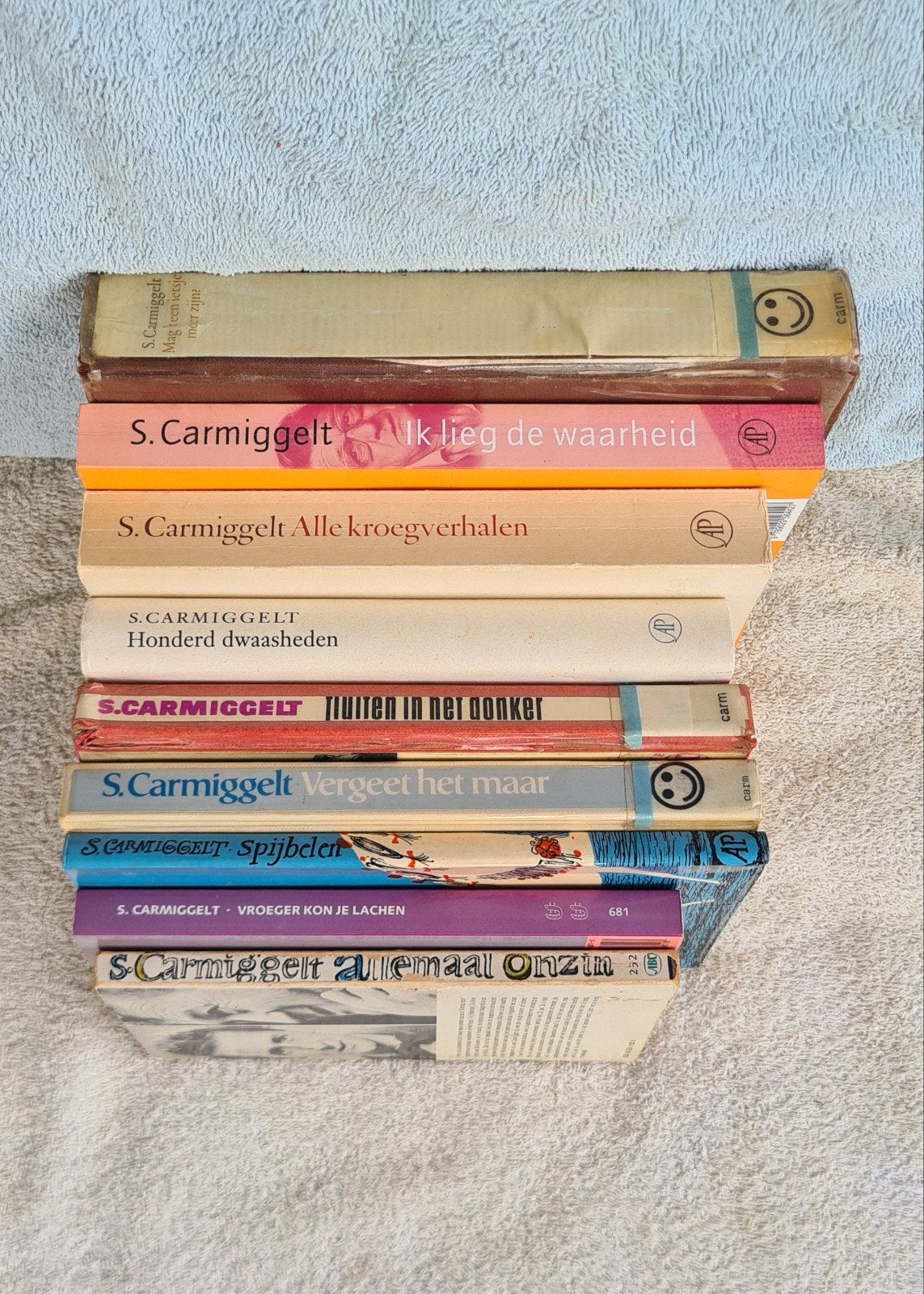 9 boeken van S. Carmiggelt - 2 nieuw, 7 gelezen, Boeken, Ophalen of Verzenden, Nieuw, S. Carmiggelt