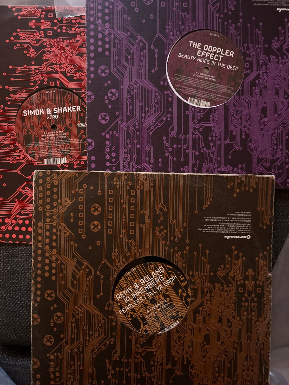 3x Electronic Elements Vinyl (VG+ staat), LP, Ophalen of Verzenden, Zo goed als nieuw, 12 inch