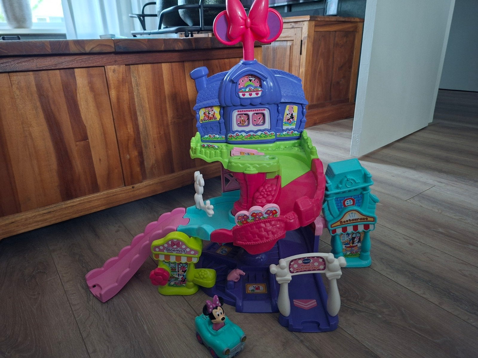minnies winkelparadijs vtech toet toet auto disney, Ophalen of Verzenden, Zo goed als nieuw