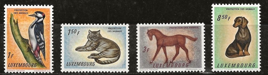 Luxemburg 1961 - Yvert 595-598 - Dierenbescherming, Ophalen of Verzenden, Luxemburg, Postfris