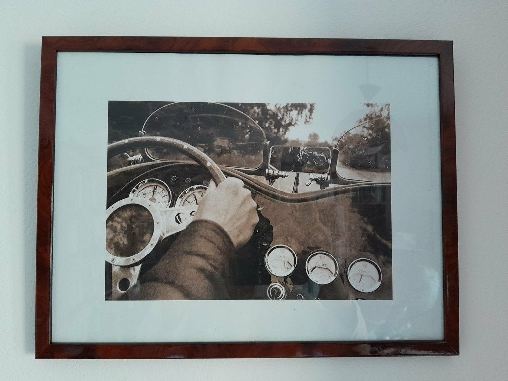 Retro foto in lijst, Hangend, Nieuw, Standaard fotolijst, Ophalen of Verzenden