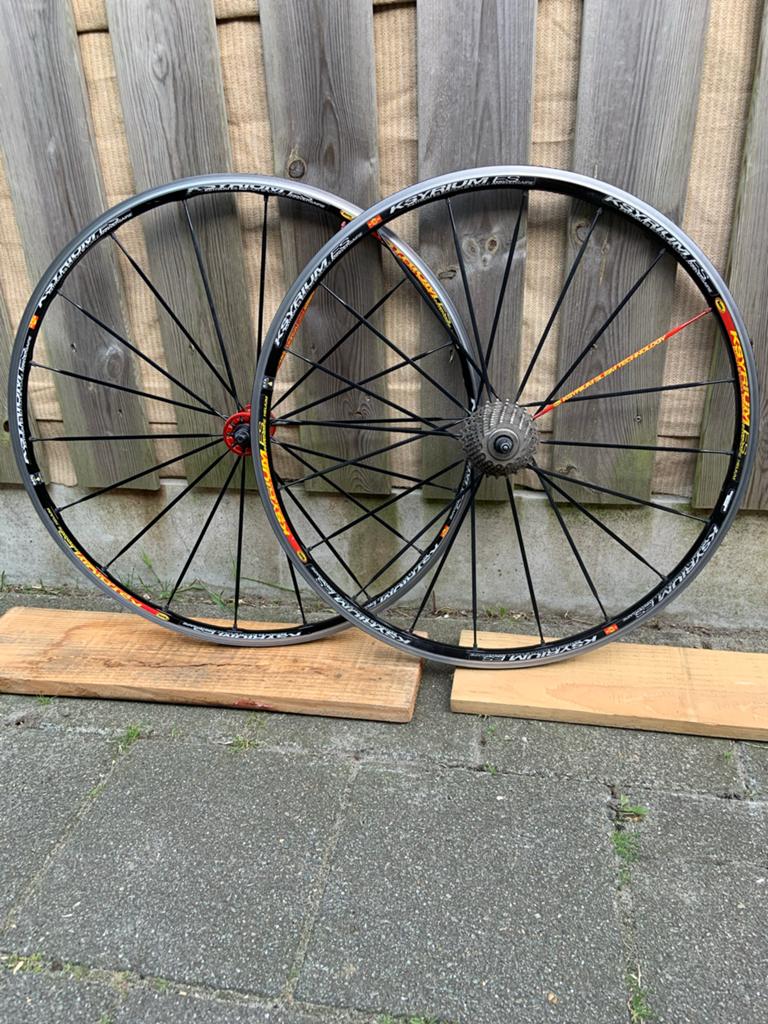 Mavic Ksyrium ES wielen - Racefiets wielen, Gebruikt, Aluminium, Racefiets, Ophalen