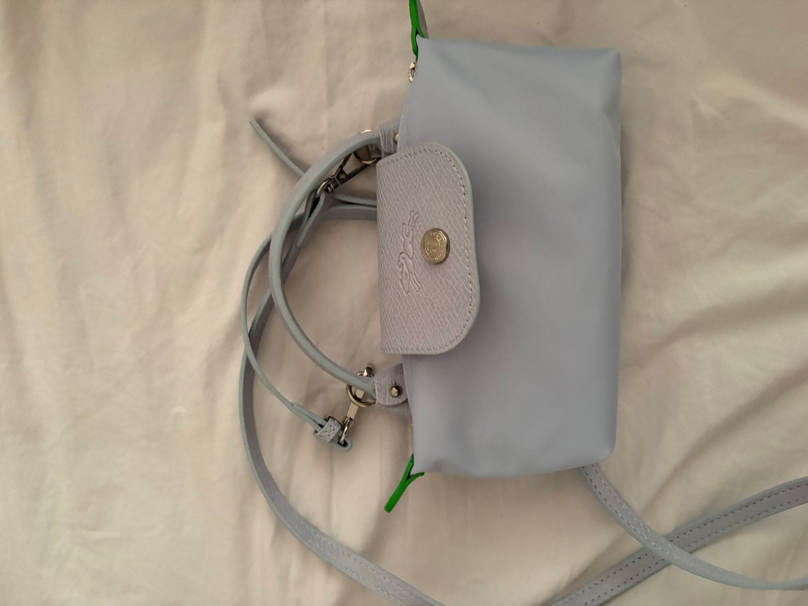 Nieuwe Longchamp Schoudertasje - Lichtblauw, Verzenden, Nieuw, Blauw, Schoudertasje