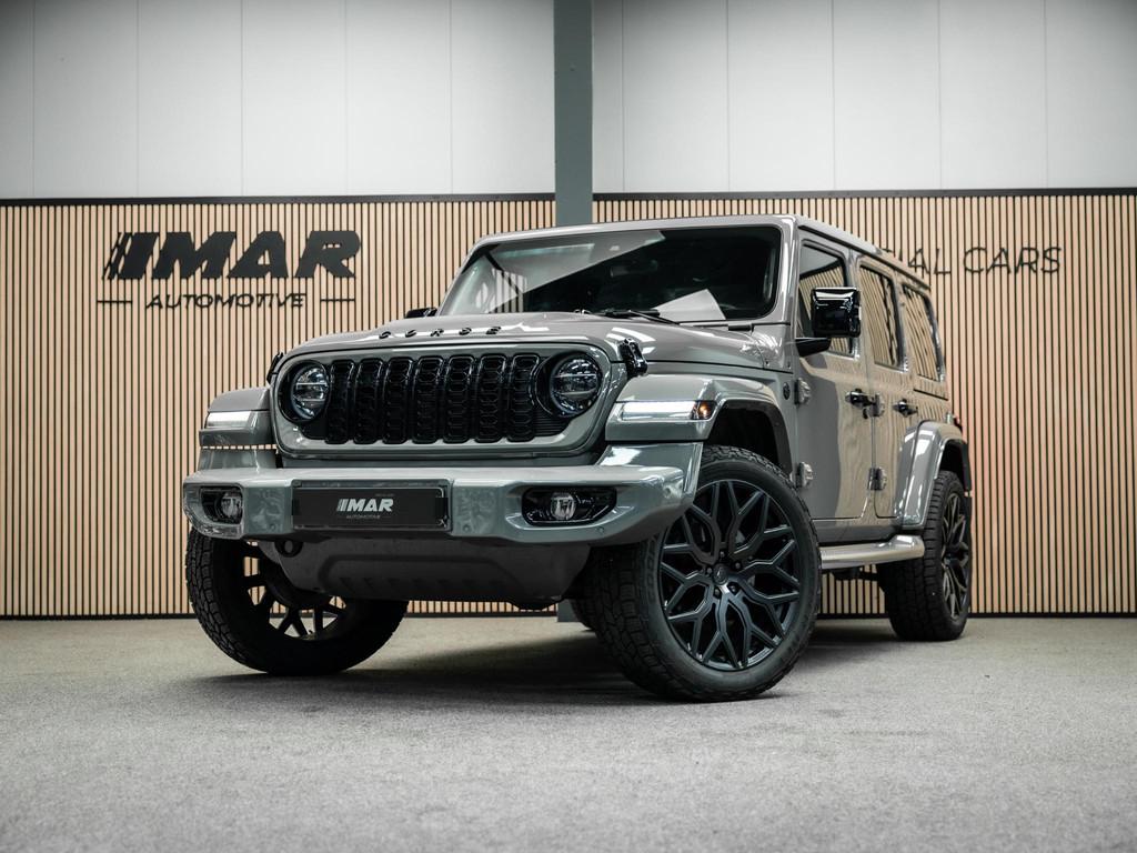 Jeep Wrangler 2.2D Sahara | Grijs Kenteken | Stoel en stuurv, Auto's, Jeep, Stof, Gebruikt, 4 cilinders, LED verlichting