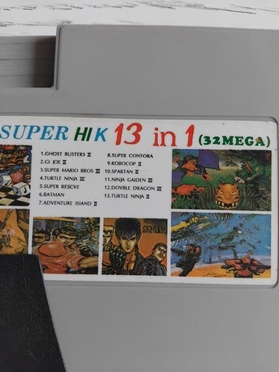 1992 Super HIK 13 in 1 (32MEGA) Nintendo Game Cartridge, Spelcomputers en Games, Ophalen, Gebruikt, Overige genres