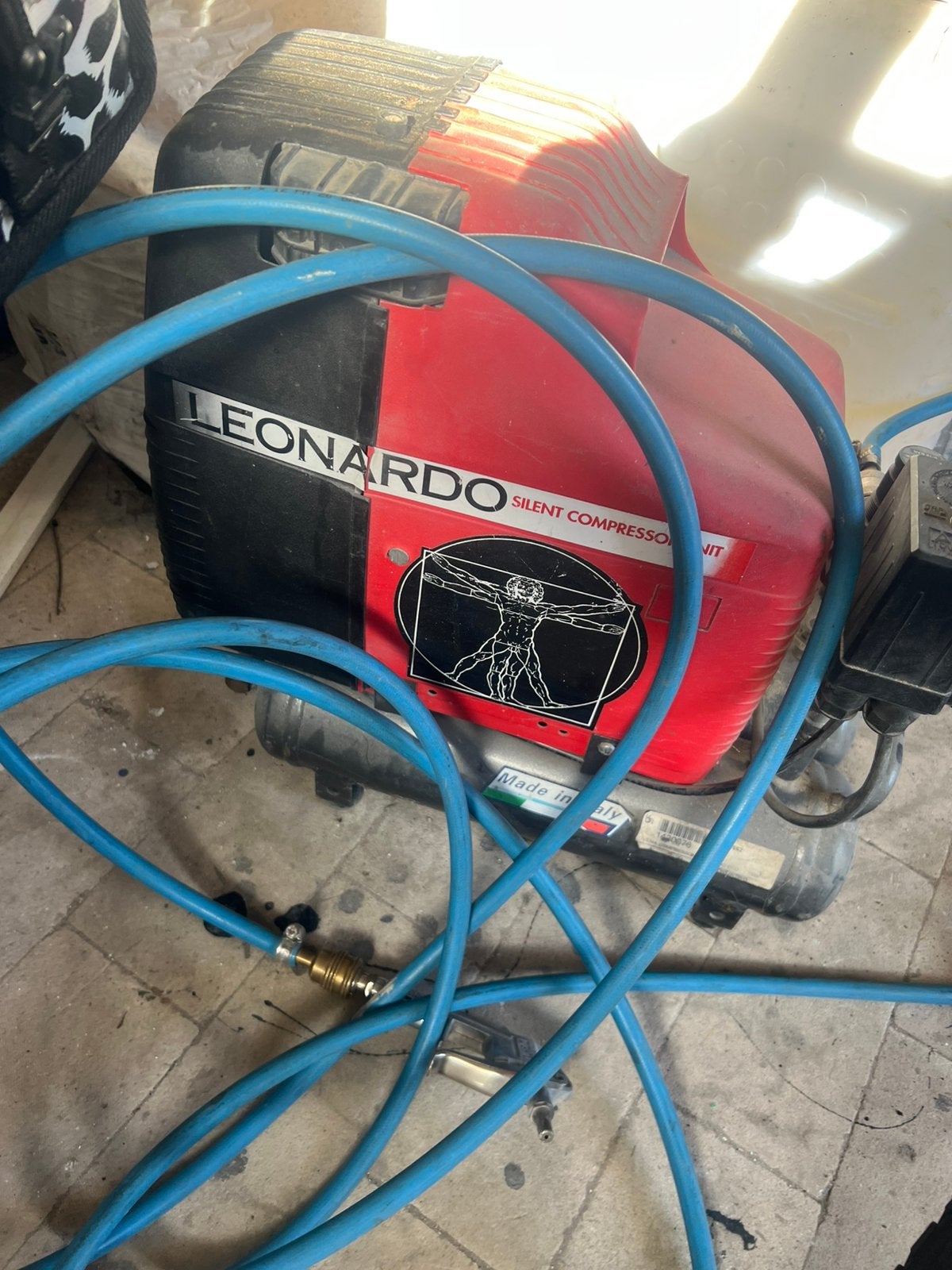 Compressor, Gebruikt, Ophalen of Verzenden, Minder dan 200 liter/min, Olievrij