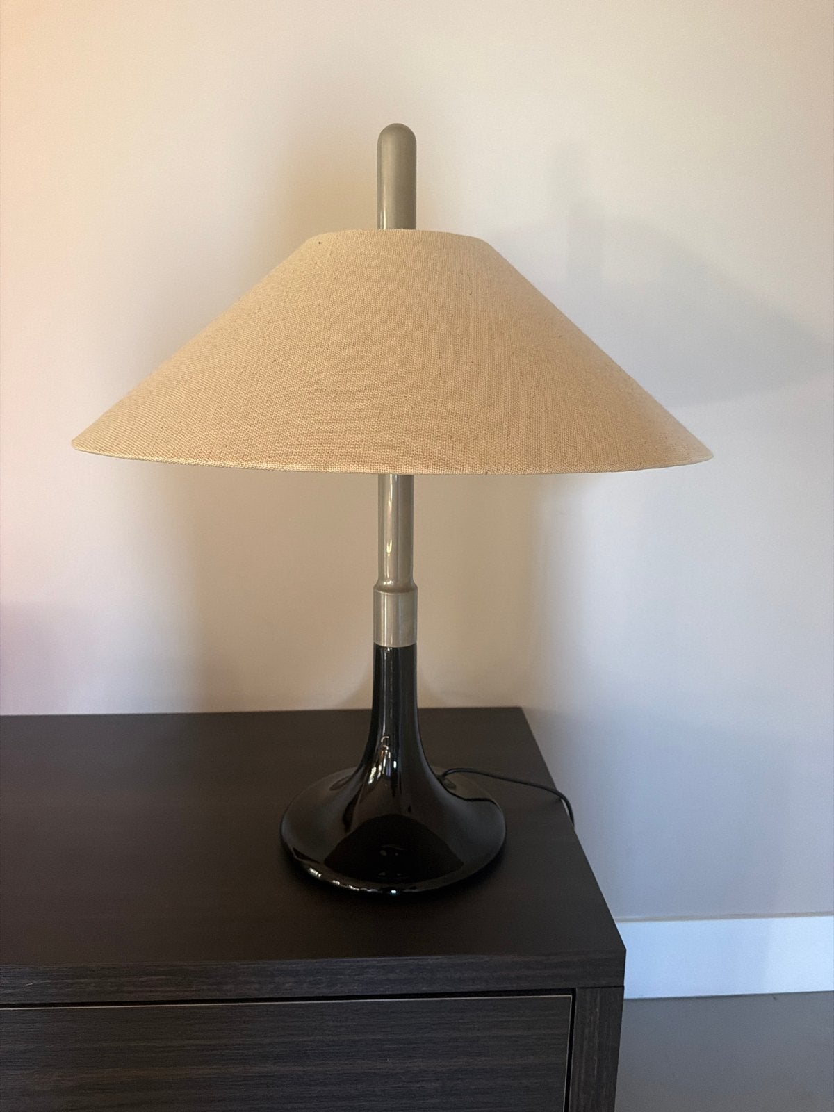 Retro Vintage lamp by Ingo Maurer, Gebruikt, Modern, Ophalen, Beige