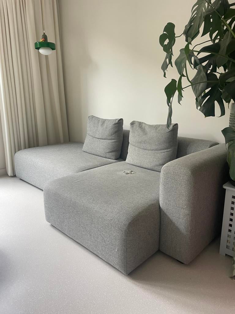 Hay Mags bank stoffering beschadigd, Ophalen, Gebruikt, Hoekbank, 75 tot 100 cm