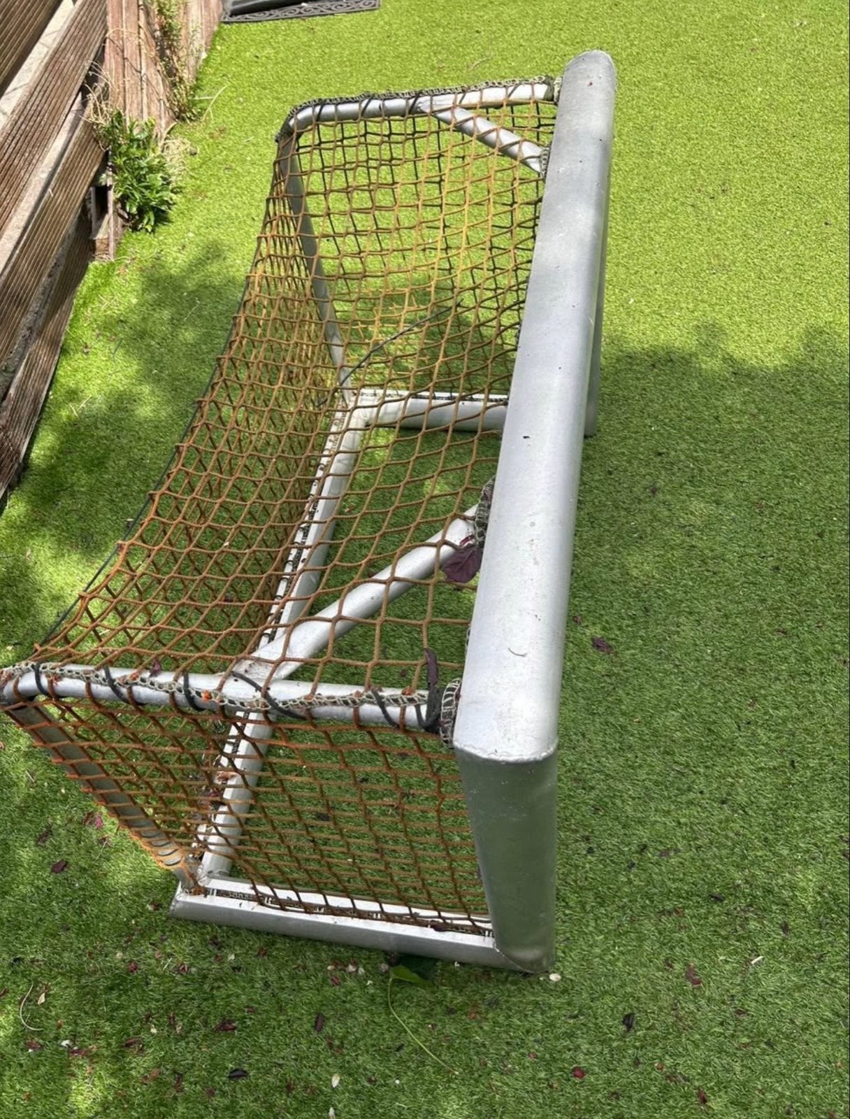 Aluminium Voetbaldoel Kantelbaar 140x90/70 cm Top Kwaliteit, Sport en Fitness, Voetbal, Ophalen, Gebruikt, Overige typen
