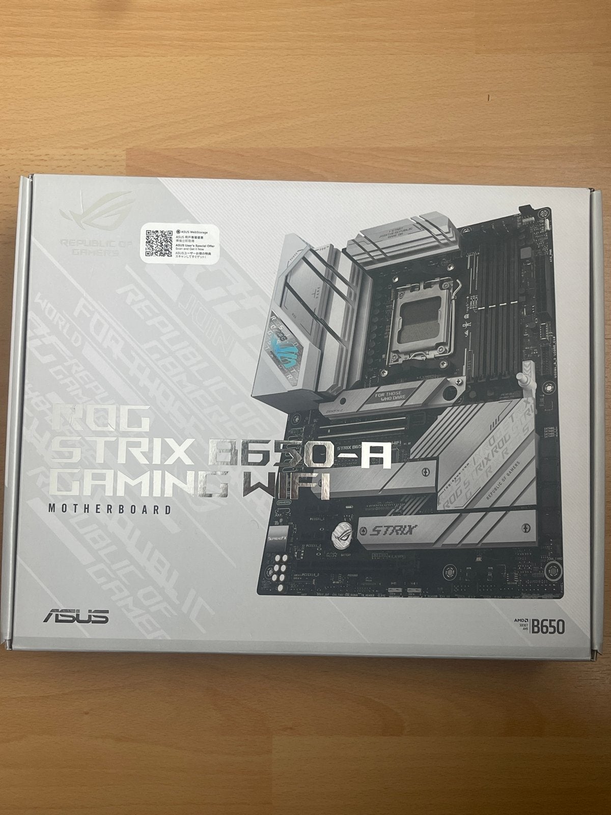ASUS ROG STRIX B650-A GAMING WIFI Moederbord (Nieuw), Computers en Software, Moederborden, Nieuw, Ophalen of Verzenden, DDR5, AMD