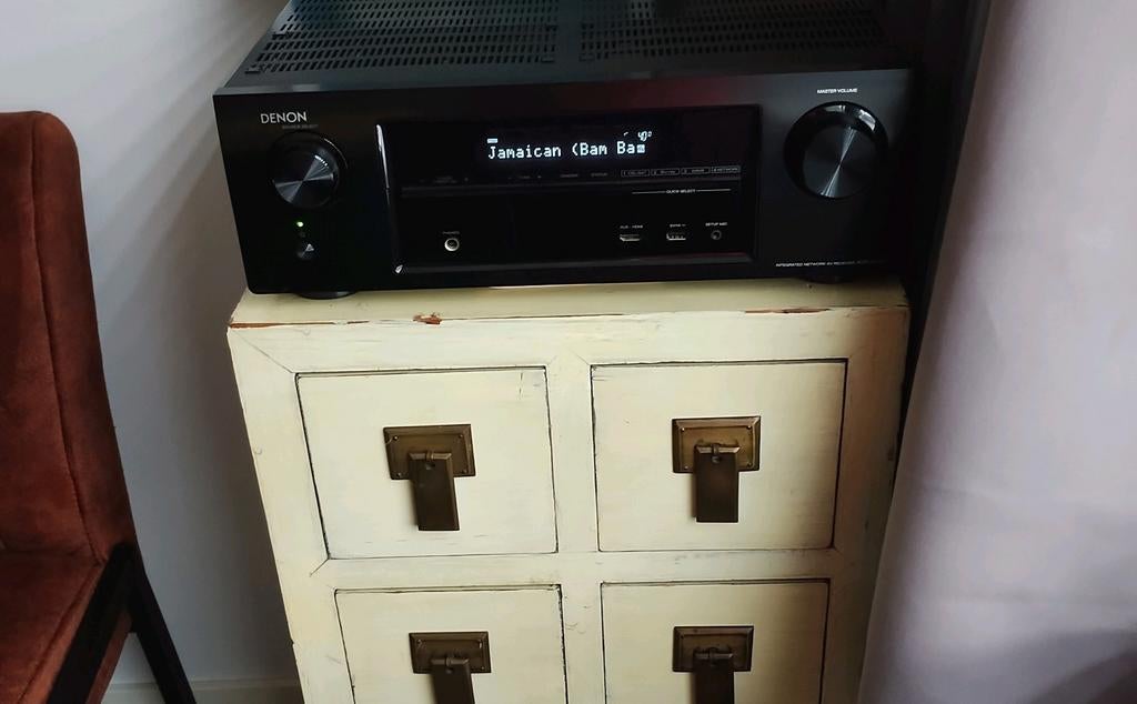 Denon AVR-X1000 5.1 HDMI spotify connect receiver met ab, Audio, Tv en Foto, Versterkers en Receivers, Ophalen, Gebruikt, Denon