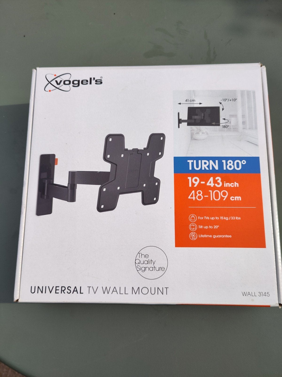 Vogel's wall 3145 TV Muurbeugel 19-43 inch - Nieuw in Doos, Ophalen of Verzenden, Nieuw