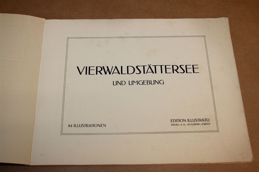 Vierwaldstättersee — Antiek Fotoalbum Luzern en Rigi 1913, Ophalen of Verzenden, Gelezen, Europa
