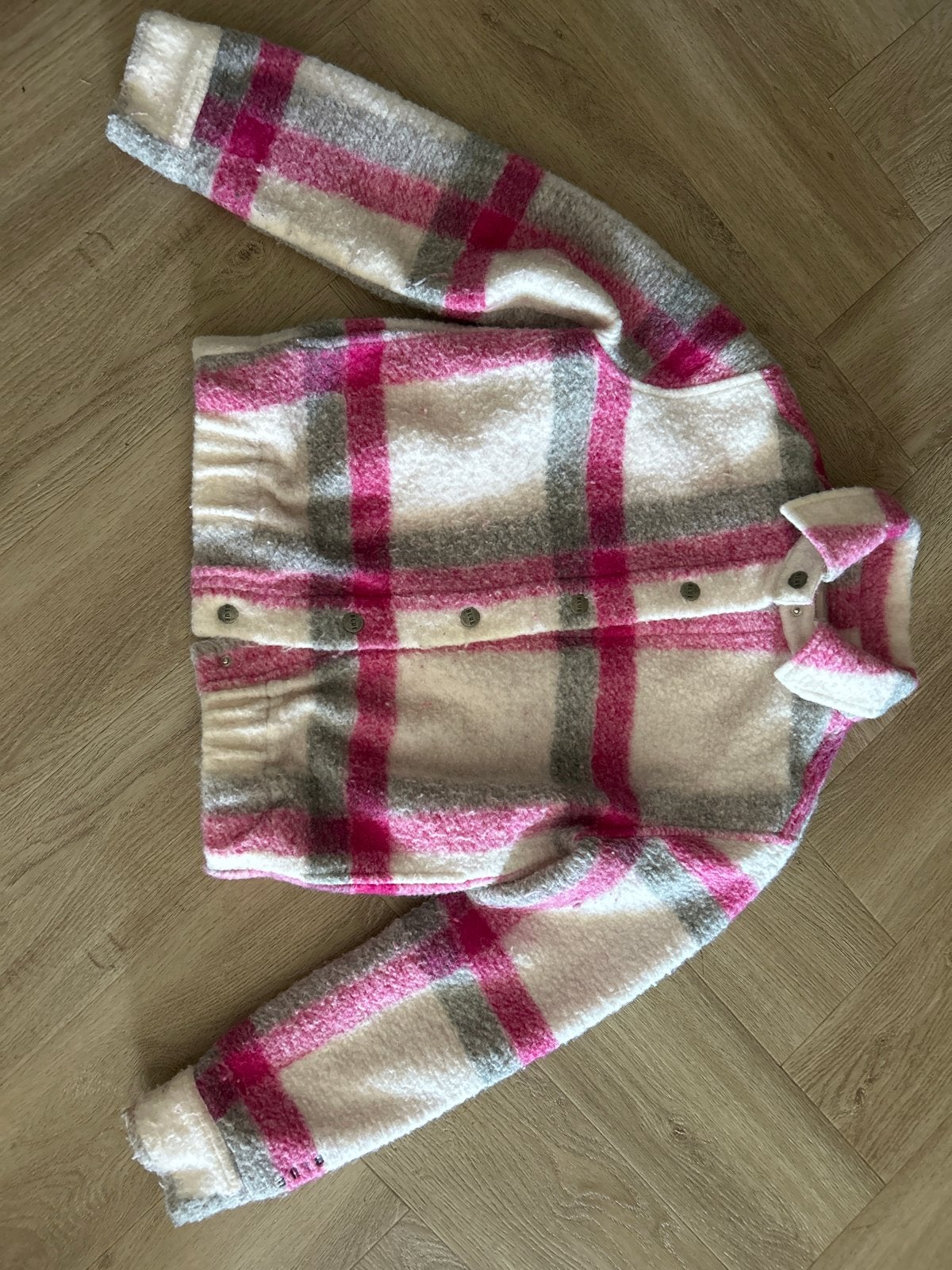 Anna Blue geruite shacket in maat S, Ophalen of Verzenden, Gedragen, Maat 36 (S), Wit