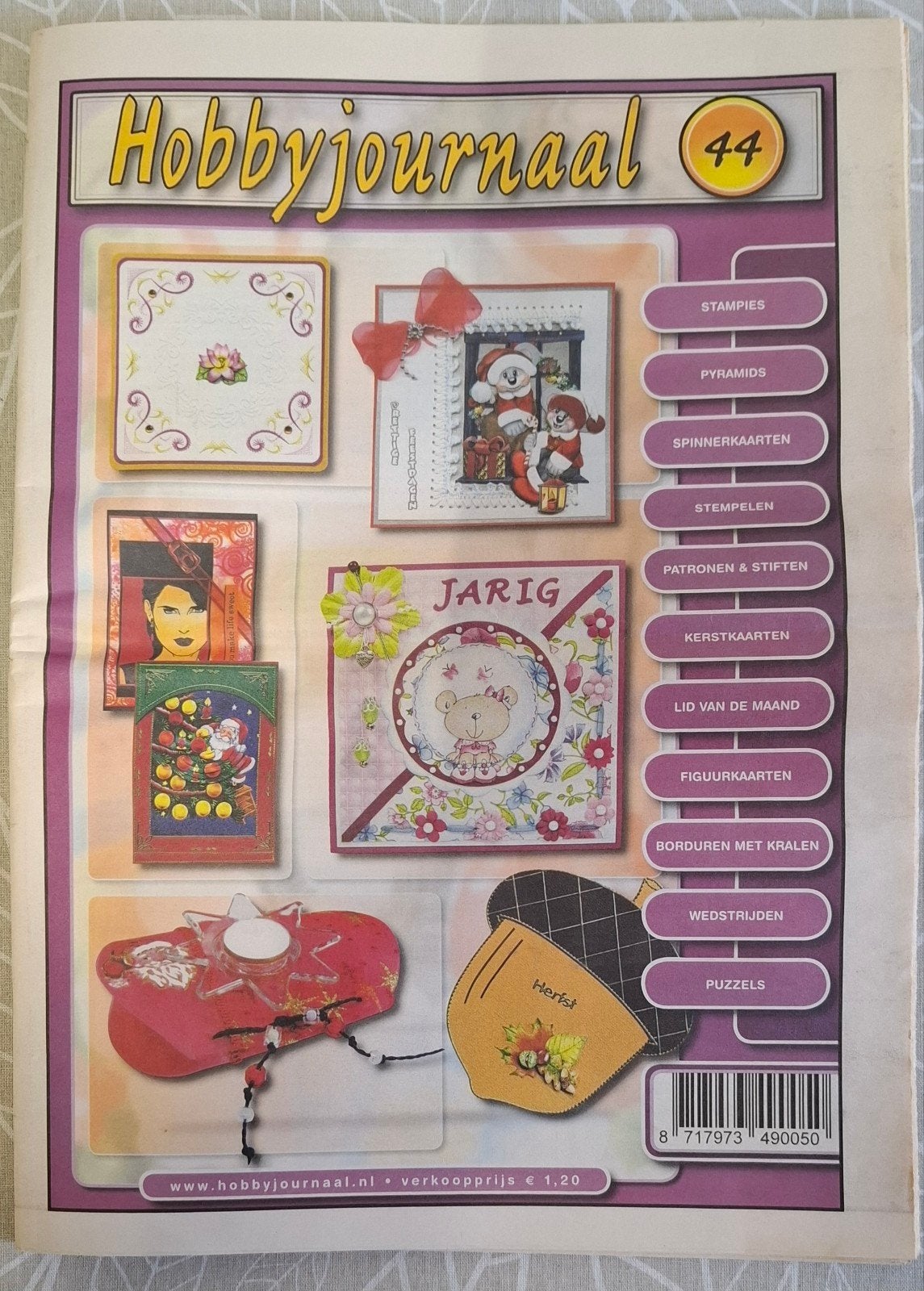 Hobbyjournaal 44 - Knutselboek met patronen en ideeën, Gebruikt, Ophalen of Verzenden, Papier of Karton, Knutselboek